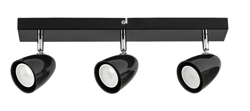 Rabalux Černé stropní svítidlo Perico pro žárovku 3x GU10 73019