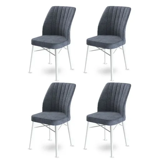 Sada jídelních židlí Flex Fume and White, 4 ks