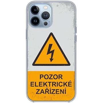 TopQ iPhone 13 Pro silikon Pozor elektrické zařízení 65289 (Sun-65289)