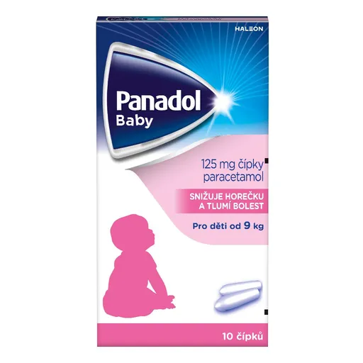 Panadol Baby 125 mg čípky 10 ks