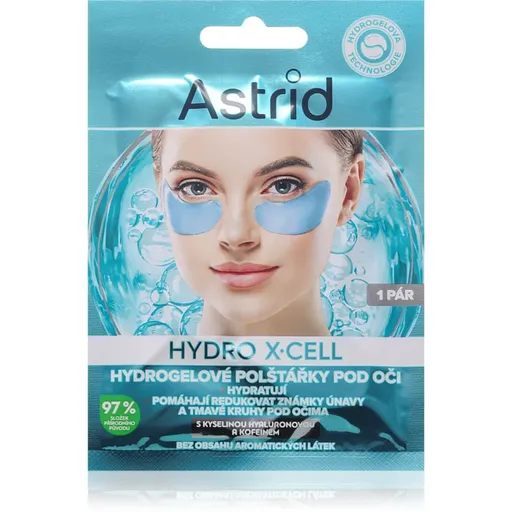 Astrid Hydro X-Cell hydrogelové polštářky proti kruhům pod očima 1 pár