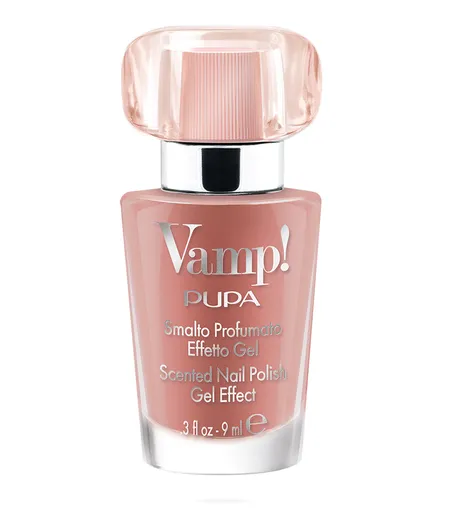 PUPA Milano Lak na nehty s vůní Vamp! Pink Fragnance (Scented Nail Polish Gel Effect) 9 ml 104 Romantic Rose