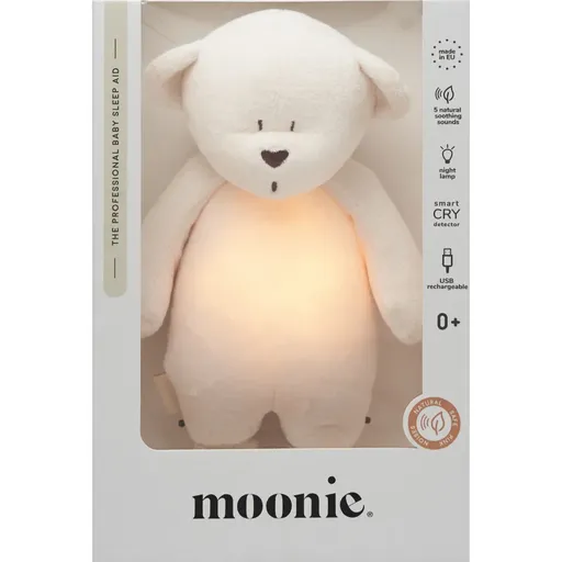 Moonie Bear 2.0 Organic Cream usínáček s melodií 1 ks