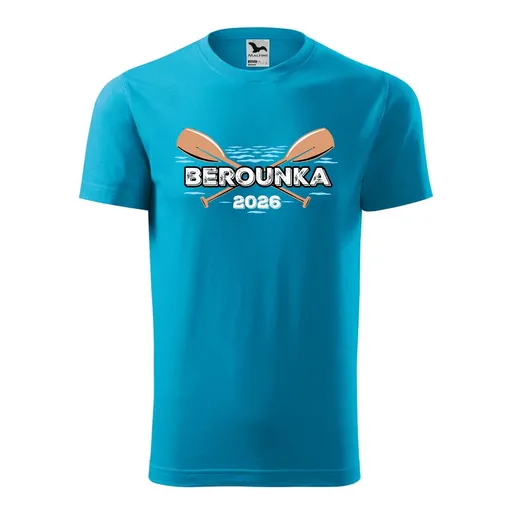 Bontis Tričko s potiskem "Berounka" - Tyrkysová | XL