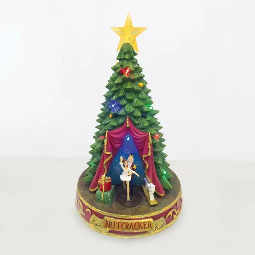 ACA Lighting LED RGB dekorace stromeček s tanečnicí s hudbou 220-240V/ 3AA na baterie 21.2x21x34cm X0330