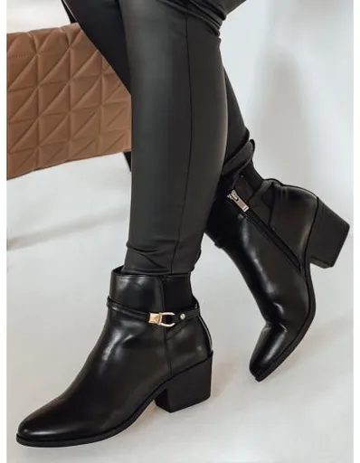 Dámské holínky BLENESSON na lehkém podpatku černé