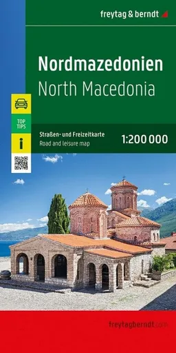 Severní Makedonie 1:200 000 / automapa + volnočasová mapa