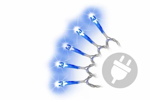 Nexos Vánoční LED řetěz - 18 m, 200 LED, modrý