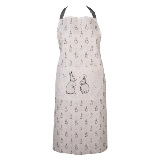 Béžová kuchyňská zástěra s králíčkem Bunny Buddies - 70*85 cm BNS41