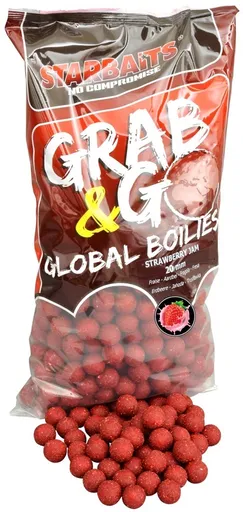 Starbaits boilies g&g global strawberry jam - 2,5 kg 20 mm
