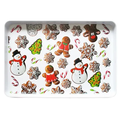 Melaminový servírovací tác TORO 40x27cm perníčky