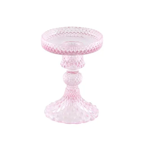 Chaks Stojan na sviečku Macarena - Ružový 8,8 x 11,8 cm