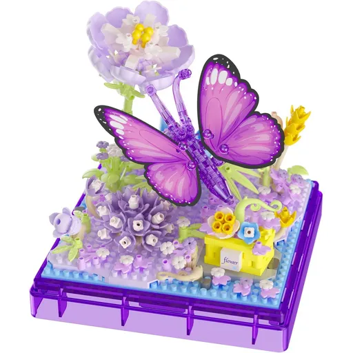 Stavebnice mini KOCO Motýlek plast 471ks v krabičce 11x12x11cm