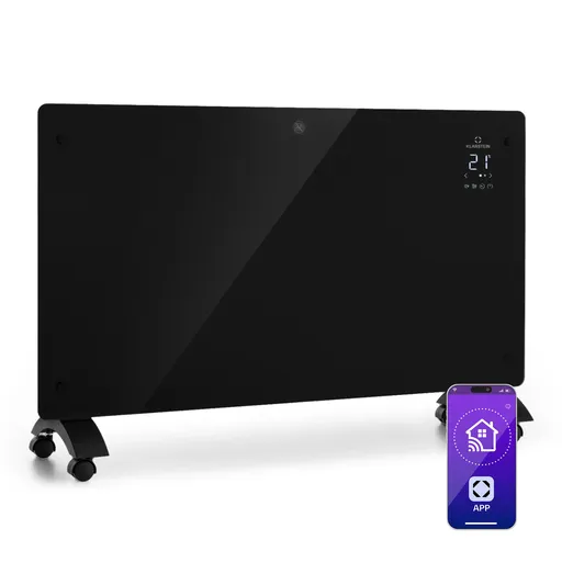 Klarstein Bansin Crystal Smart, konvektor, 2500 W, 5 - 50 °C, ovládání pomocí aplikace