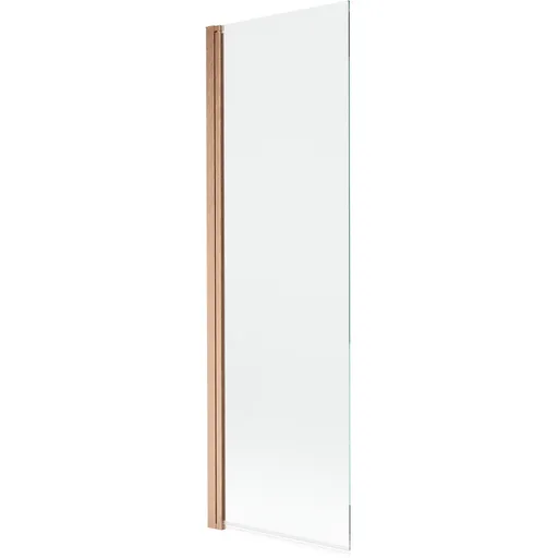 MEXEN MIST vanová zástěna 60x150 cm 6mm 1-s, měď kartáčovaná, čirá 8A9-060-001-65-00