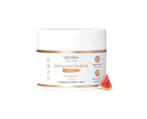 Venira Opalovací máslo bronze s SPF 25 meloun 100 ml