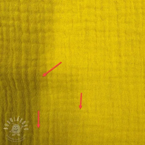 Dvojitá gázovina/mušelín lemon 2nd class