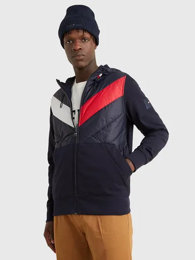 Tommy Hilfiger pánská tmavě modrá mikina Mix Media MW0MW25889 L