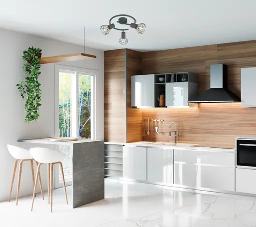 Spirálová stropní lampa 3X40W E14 matně šedá VERVE