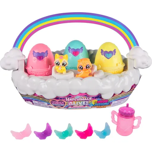 Hatchimals multi balení mráček s neónovou duhou