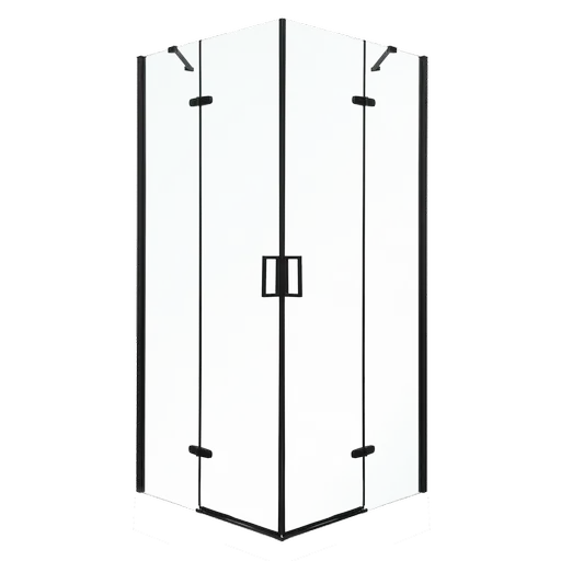 KERRA Sprchový kout Flow 80 Černý (bez vaničky) 5907548117847