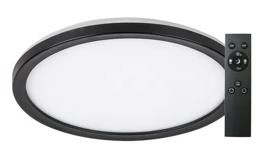 Rabalux SMART TUYA Černé LED stropní svítidlo Inverness kulaté 280mm 15W CCT s DO 7774