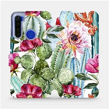 Flipové pouzdro na mobil Xiaomi Redmi Note 8T - MG09S Kaktusy a květy (5903516116454)