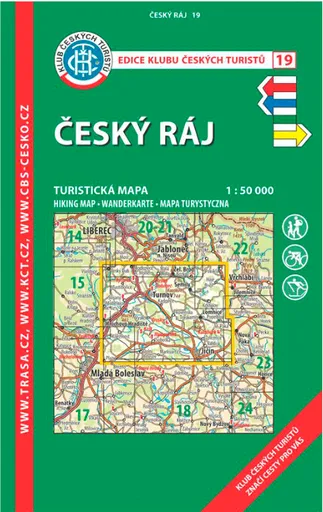 KČT 19 Český ráj 1:50 000/ 9. vydání 2023
