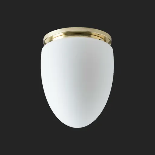 OSMONT MIR59975 MIRA stropní skleněné svítidlo mosaz leštěná / bílá IP41 4000 K 27W LED DALI