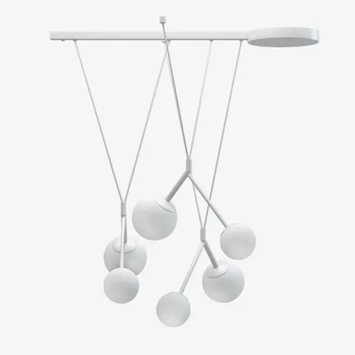 LUCIS závěsné svítidlo ZED 27,2W LED 3000K sklo černá opál ZL3.L1.Z80.61