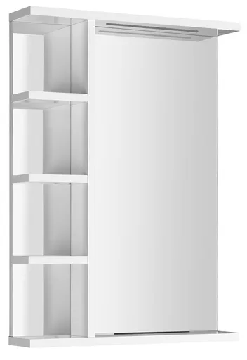 AQUALINE KORIN STRIP zrcadlo s LED osvětlením a policemi 50x70x12cm KO355S