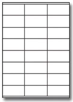 Samolepicí etikety 52,5 x 35 mm, 32 etiket, A4, 100 listů