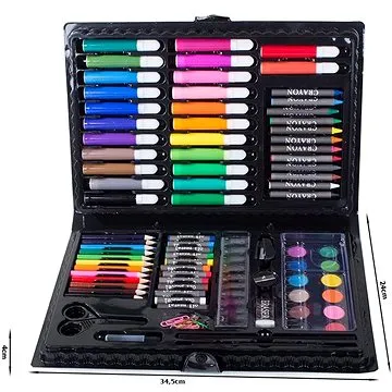 Verk 18232 Výtvarná sada na malování 86 ks černá (42084)