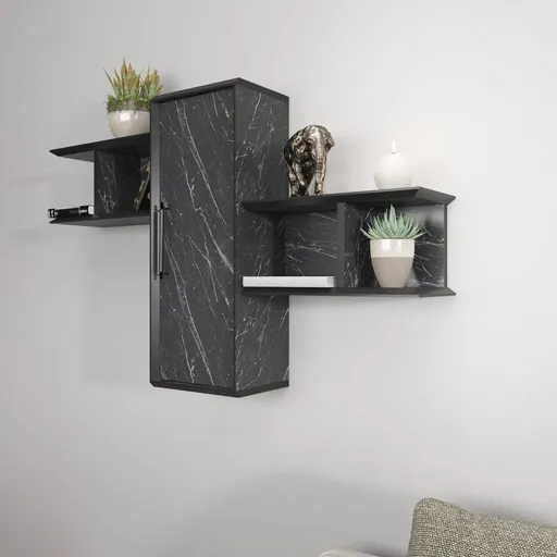 Nástěnná police Olida - Bendire Black