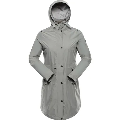 ALPINE PRO BAMA Dámský kabát, zelená, velikost