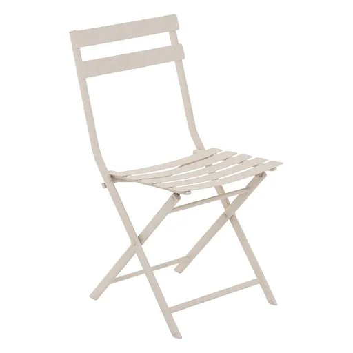 Kovová skládací židle SUNNY (ivory)
