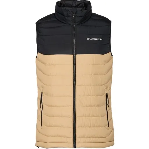 Columbia POWER LITE II VEST Pánská zimní vesta, béžová, velikost