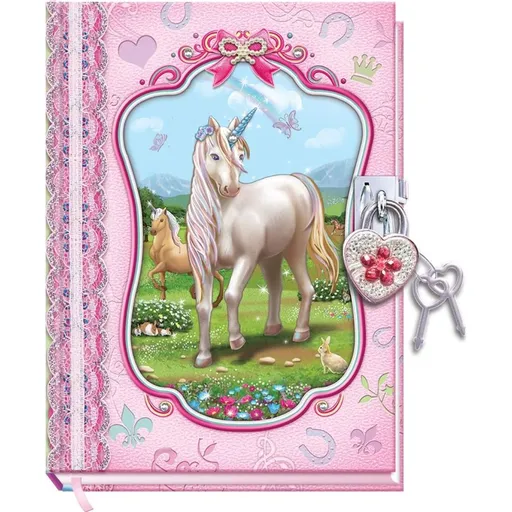 Alltoys Deník se zámkem jednorožci