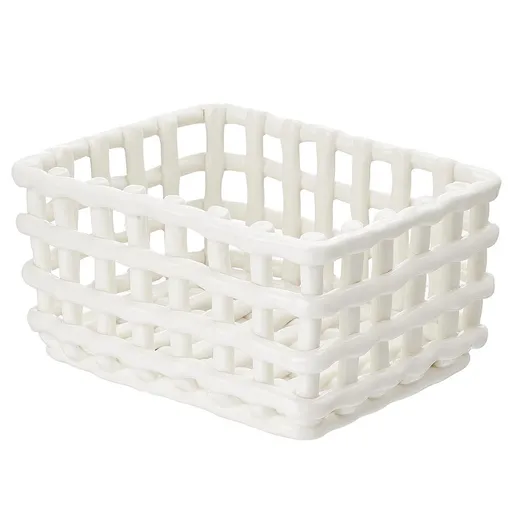 CRAFT Keramický košík 20 x 16 cm - krémová