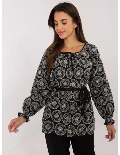 Dámská halenka s výšivkou černá