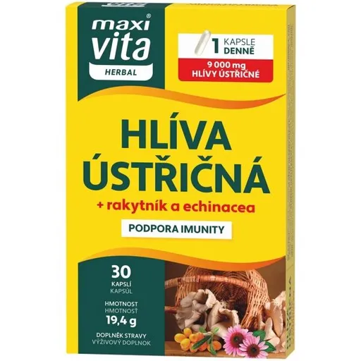VITAR MAXI VITA HERBAL HLÍVA ÚSTŘIČNÁ+RAKYTNÍK 30 TBL Doplněk stravy, , velikost