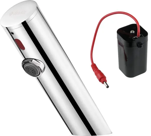 DEANTE Senzorová baterie na umyvadlo Sense silikonová, otočná, bez regulace teploty 4xAA BQR_P28R