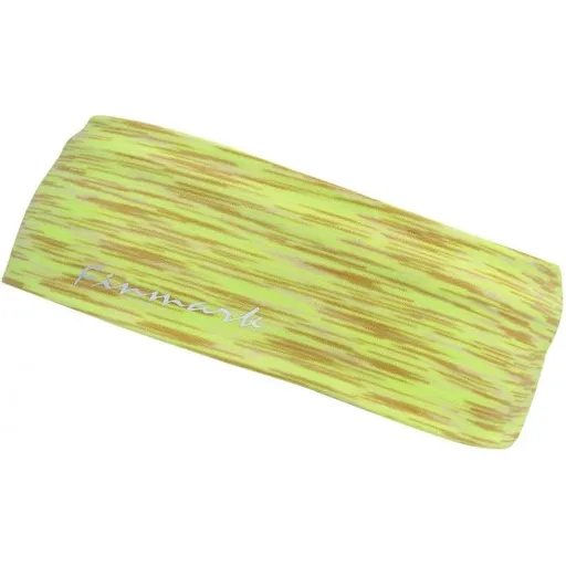 Finmark FUNCTIONAL HEADBAND Funkční čelenka, reflexní neon, velikost UNI