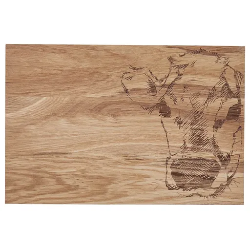 ALPINE LODGE Snídaňové prkénko kráva 30 x 20 cm