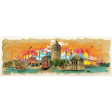 Panoramatické puzzle Istanbul - koláž 1000 dílků (8697950844772)