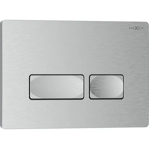 MEXEN Tex 04 splachovací tlačítko, nikl kartáčovaný 6104-10