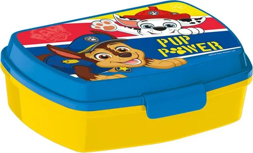 STOR Plastový svačinový box 17,5x14x5,5cm Paw Patrol modrý