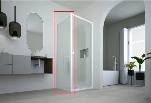 FORTE Pevná stěna DECO F1C Barva rámu Hliník ossidato, Rozměr A 80, Výplň Čiré bezpečnostní sklo 6 mm BDE902FC348103