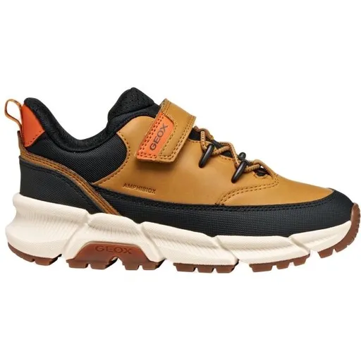 Geox J FLEXYPER PLUS Chlapecká volnočasová obuv, hnědá, velikost