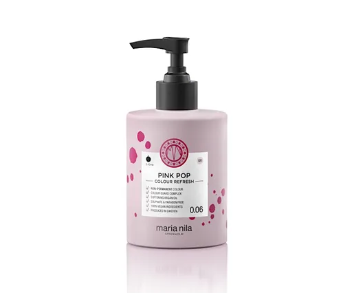 Maria Nila Jemná vyživující maska bez permanentních barevných pigmentů Pink (Colour Refresh Mask) 300 ml
